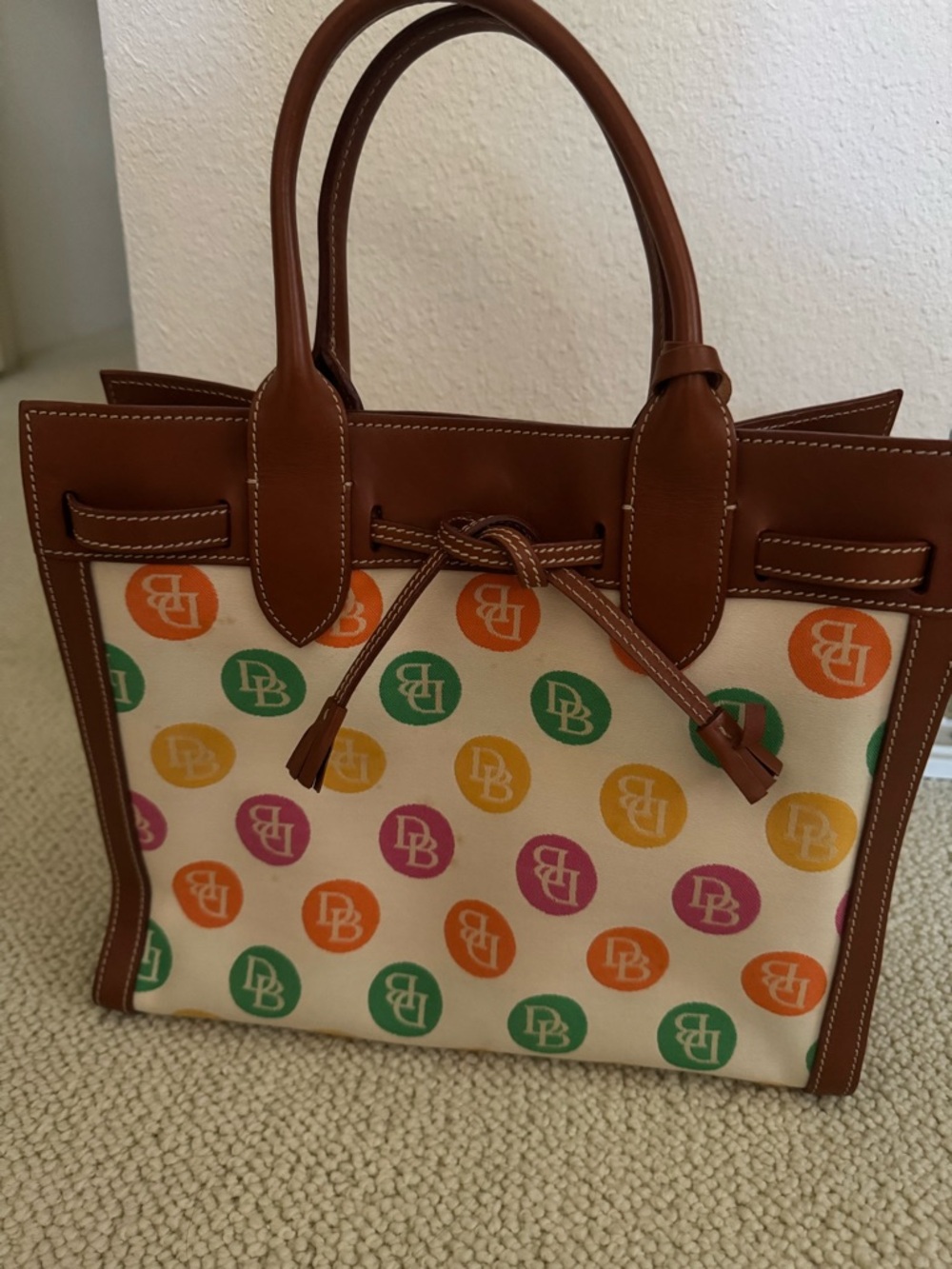 Dooney & Bourke Multicolor Logo Tote
